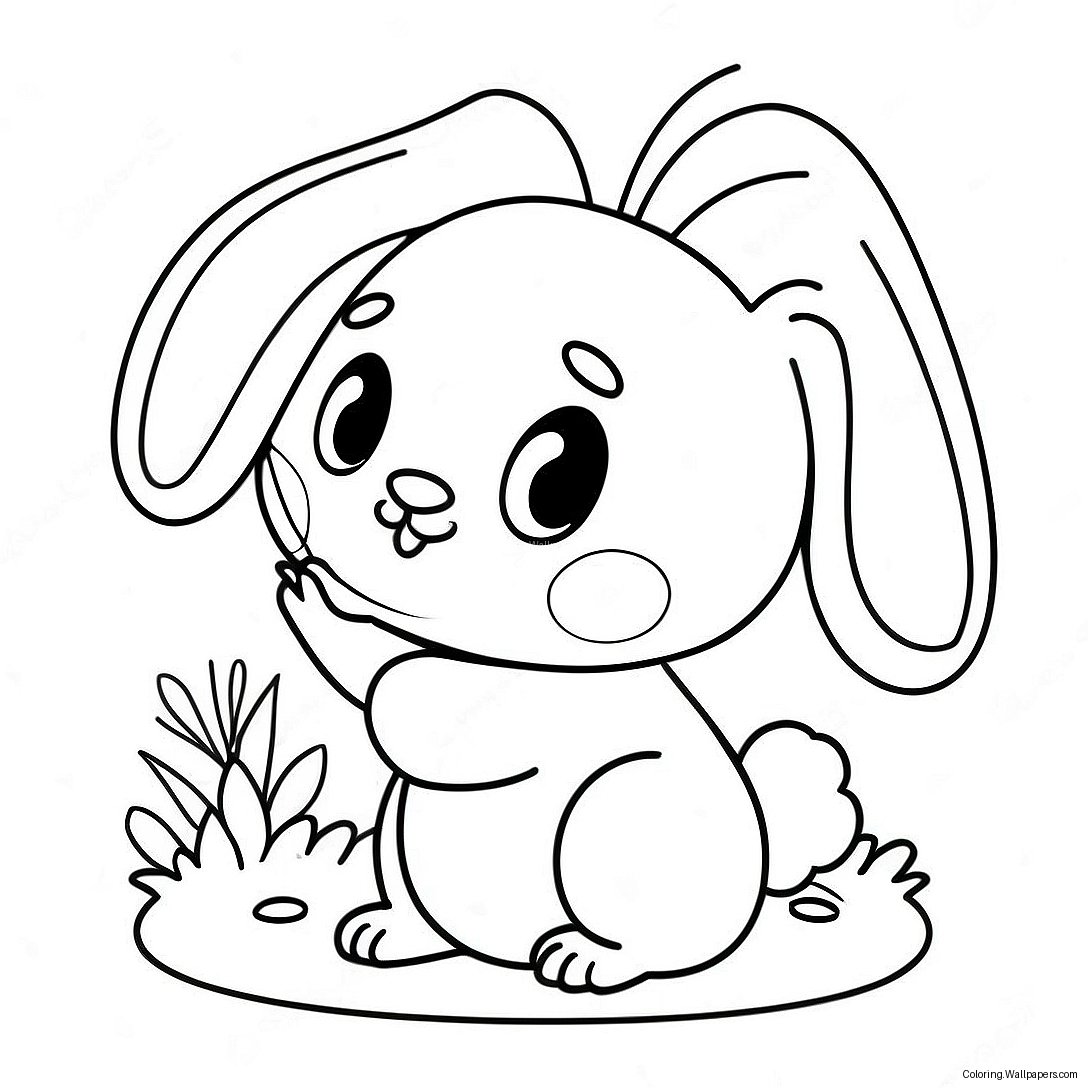 Cute Cream The Rabbit Coloring Page 36809