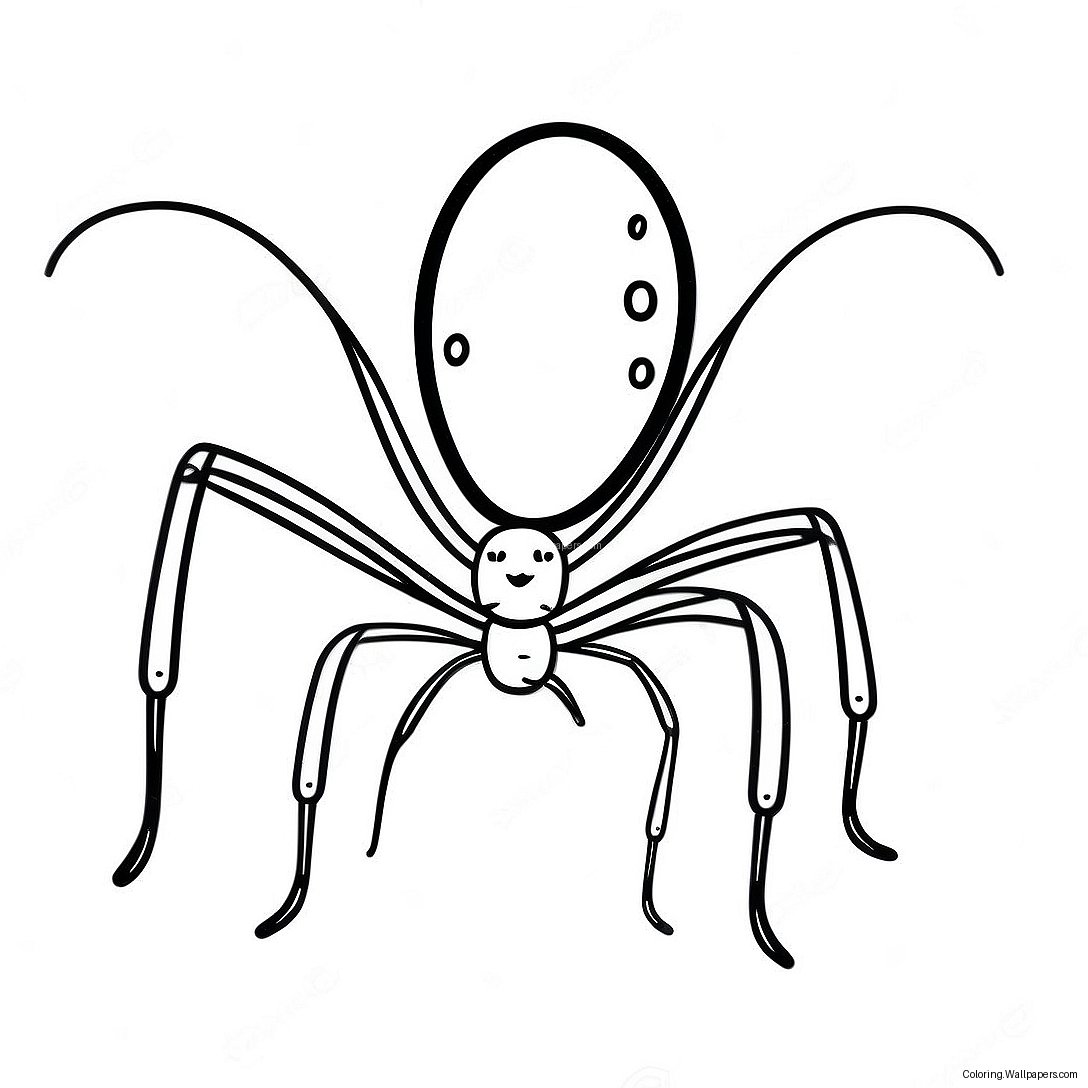 Cute Daddy Long Legs Coloring Page 27670