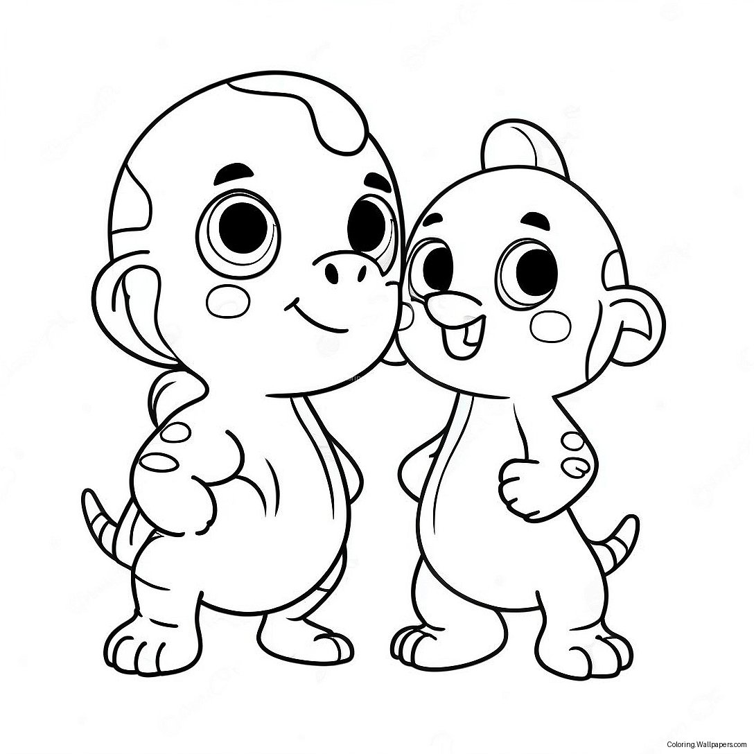 Cute Deviner Characters Coloring Page (46094-36441)