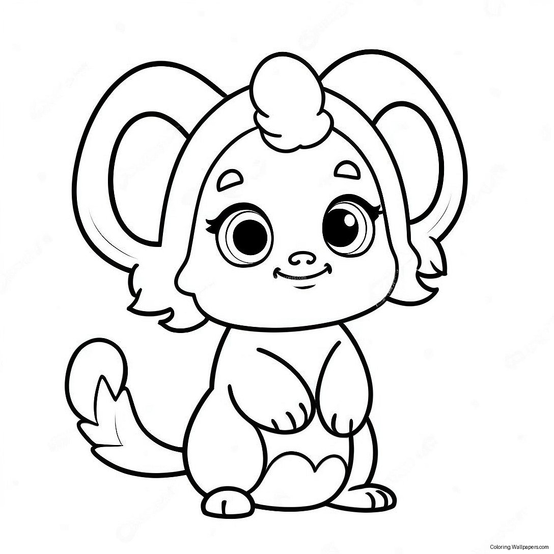 Cute Doma Character Coloring Page 17693