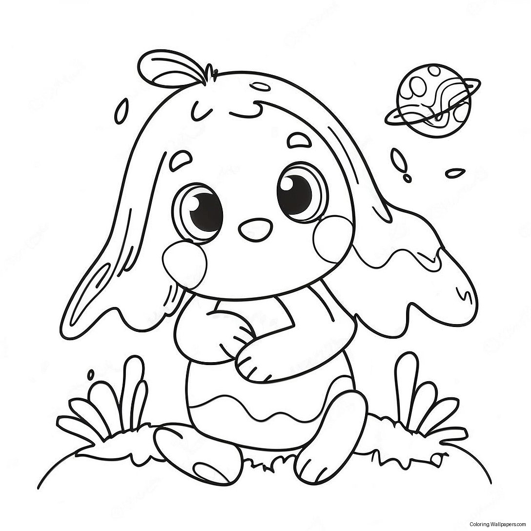 Cute Easter Among Us Crewmate Coloring Page 56551