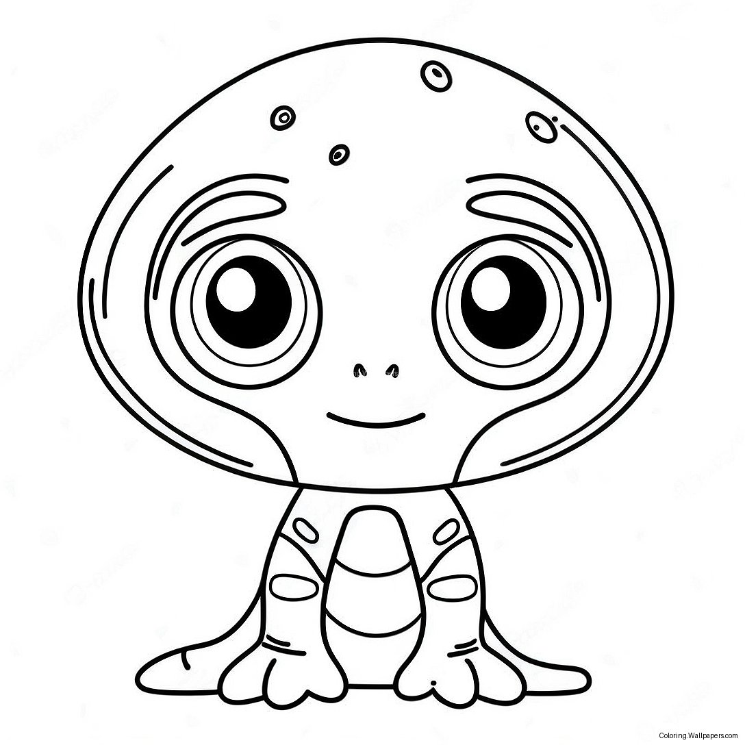 Cute Et Alien Coloring Page 23421