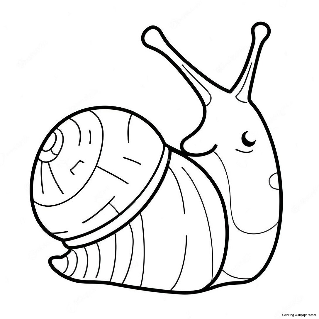 Niedlicher Gary Die Schnecke Ausmalbild 5683