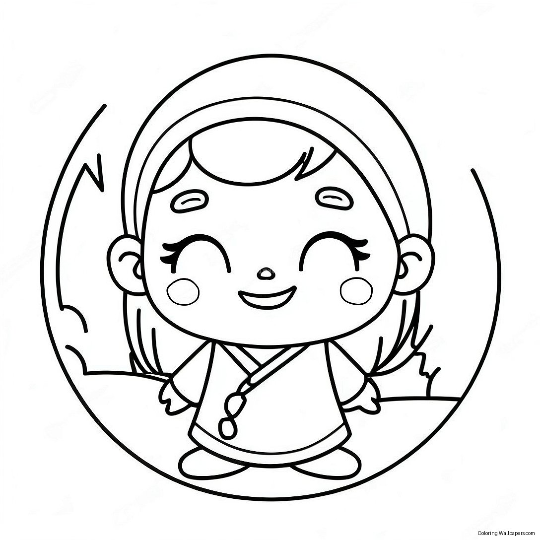 Cute Genya Character Coloring Page 52645