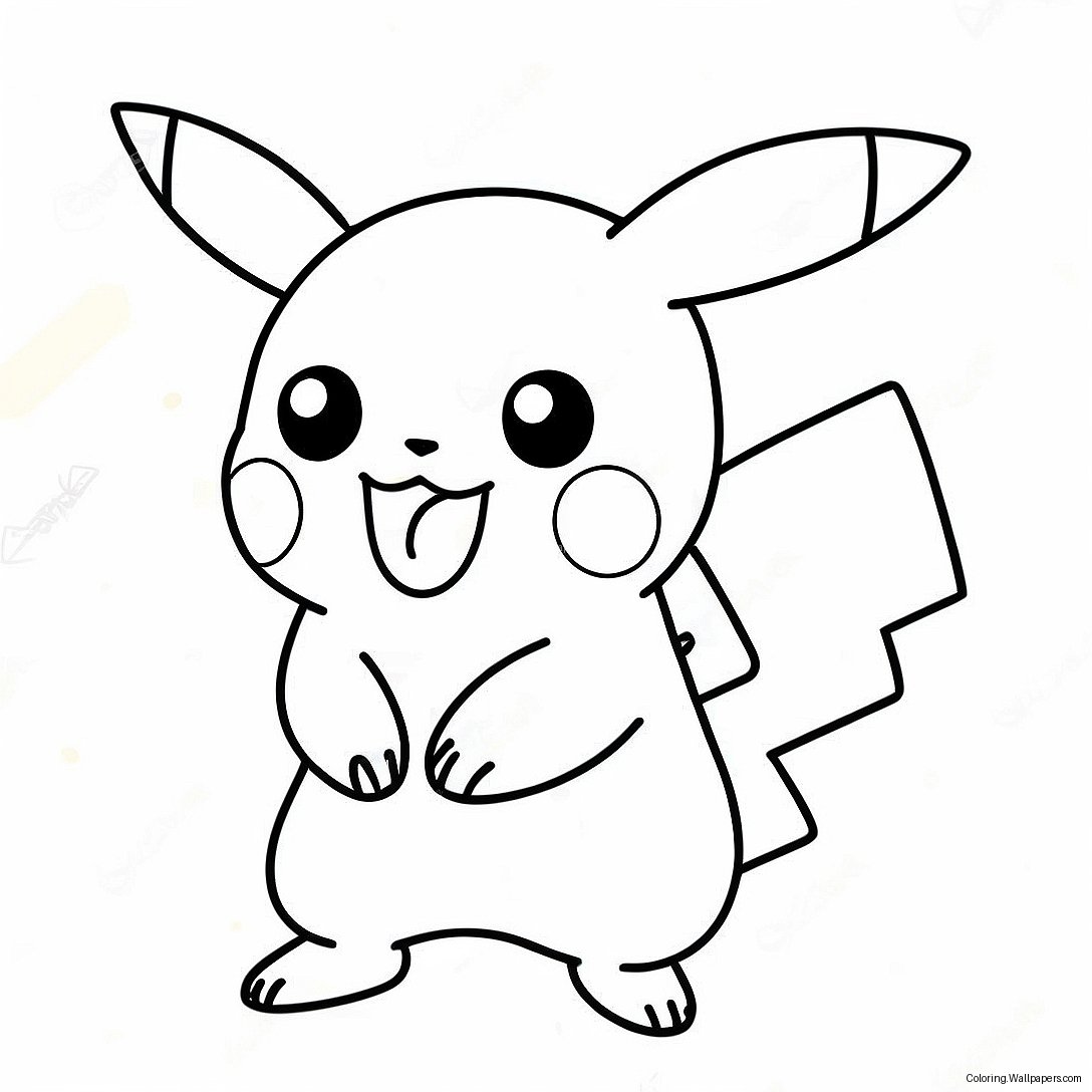 Niedliches Mädchen Pikachu Ausmalbild 40944