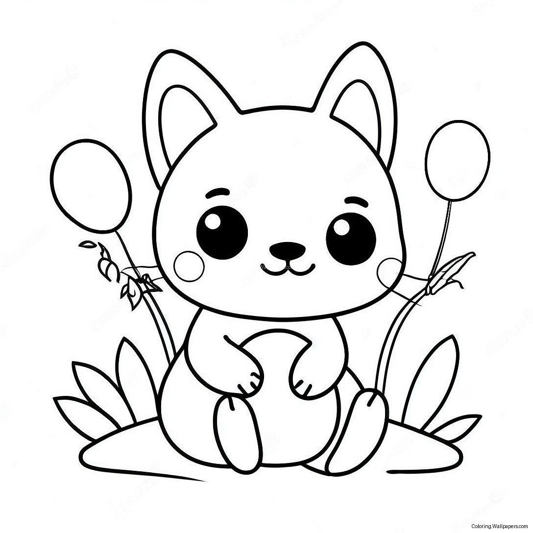 Cute Hello Coloring Page 7588