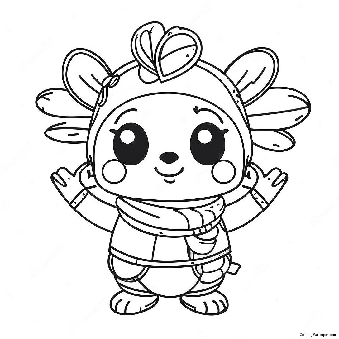 Cute Klombo Fortnite Coloring Page 55746