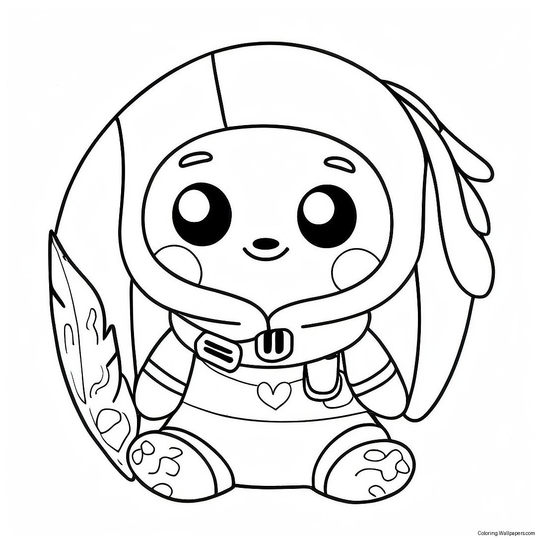 Cute Klombo Fortnite Coloring Page 55747