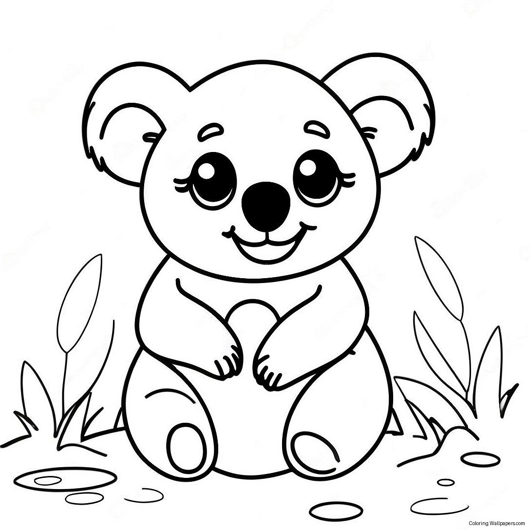 Pagina Da Colorare Orso Koala Carino 55193