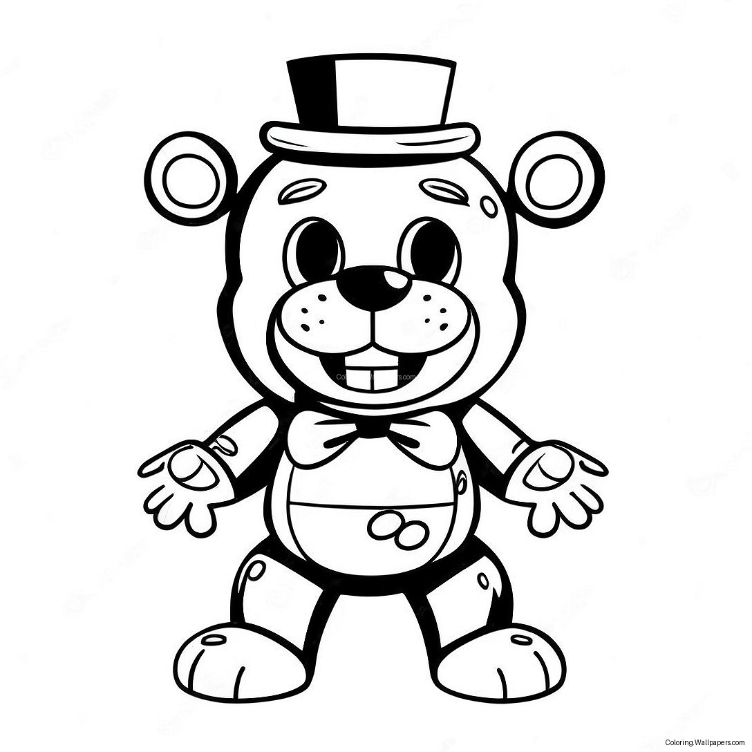 หน้าระบายสีเลฟตี้ Fnaf น่ารัก 54670