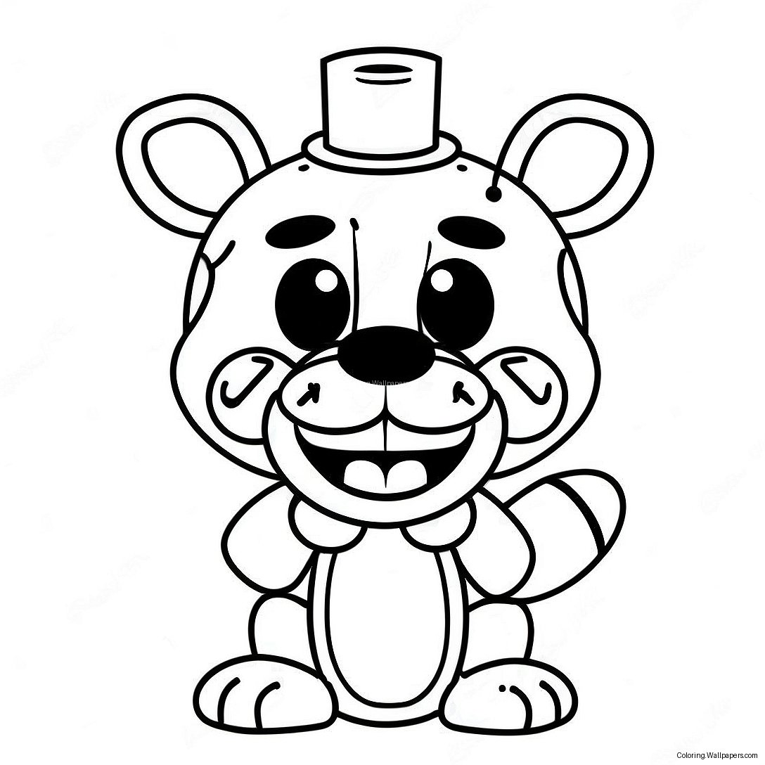 หน้าระบายสีเลฟตี้ Fnaf น่ารัก 54672