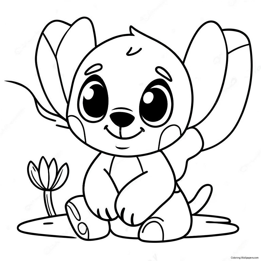 Cute Lilo And Stitch Coloring Page 46902