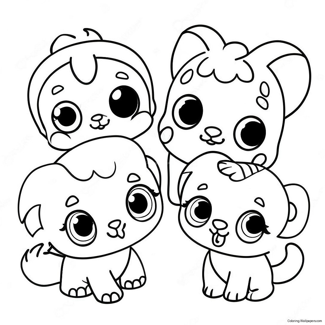 Cute Lps Animal Friends Coloring Page 5231