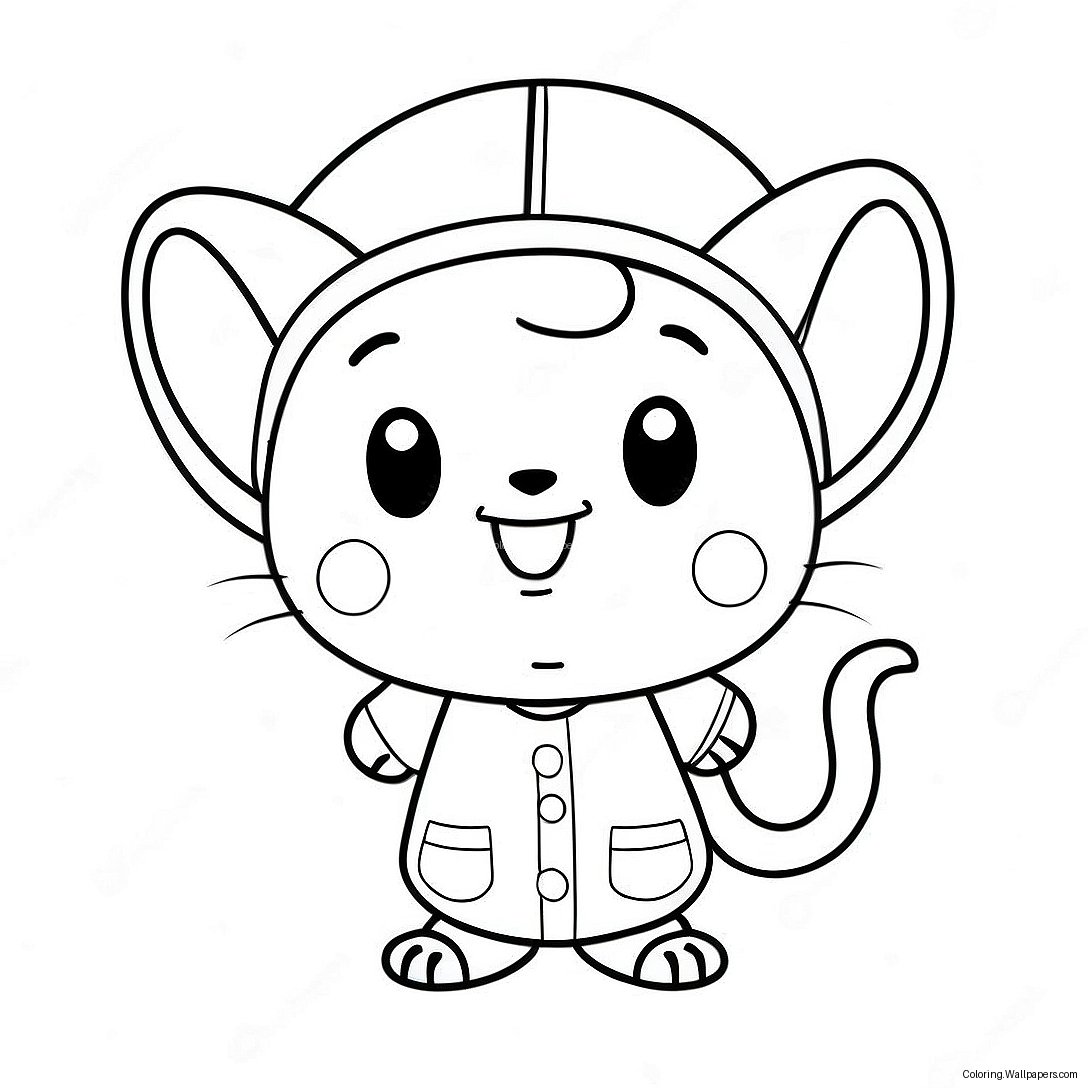 Cute Mal Character Coloring Page 58420