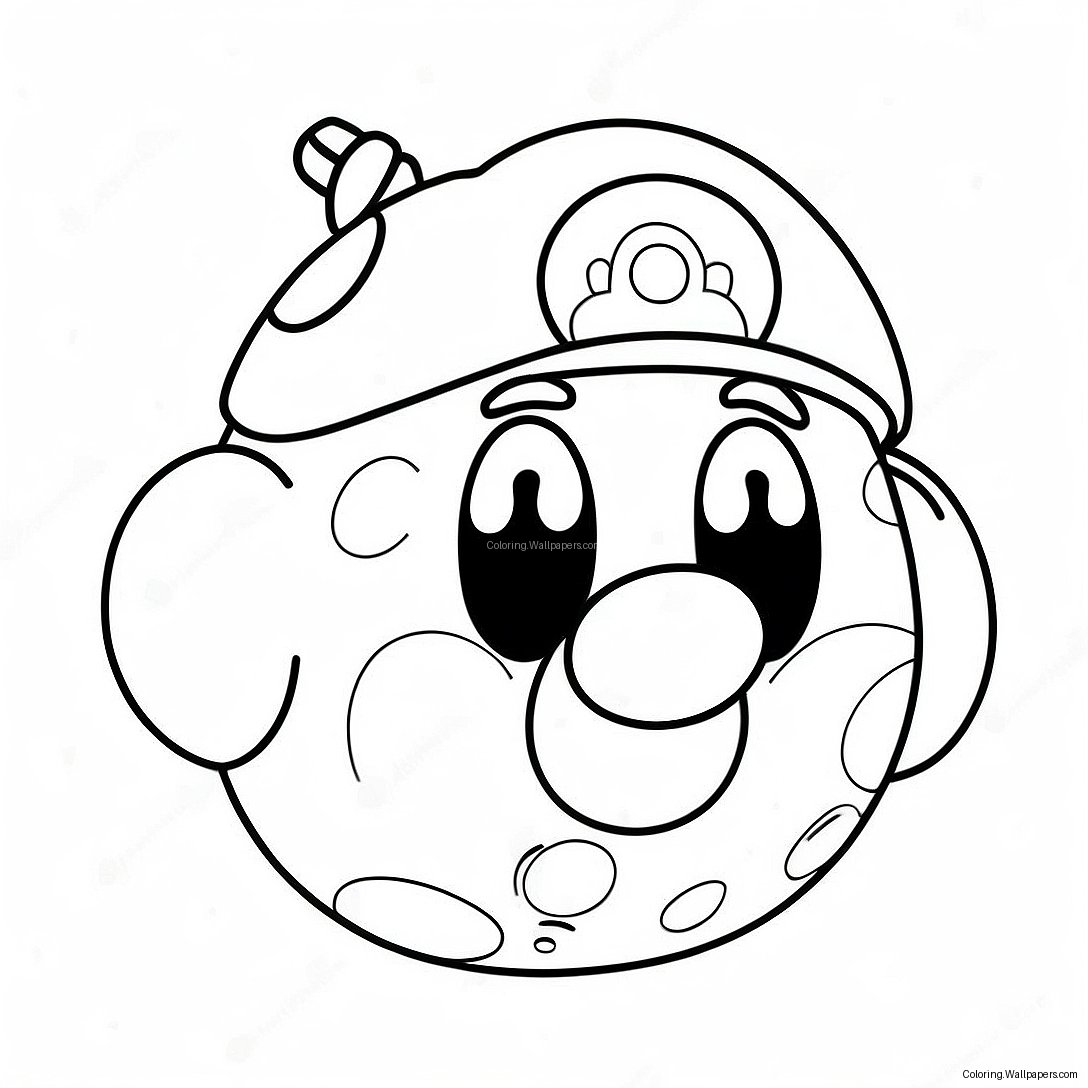 Página Para Colorir Personagem Bomba Do Mario Fofo 47671