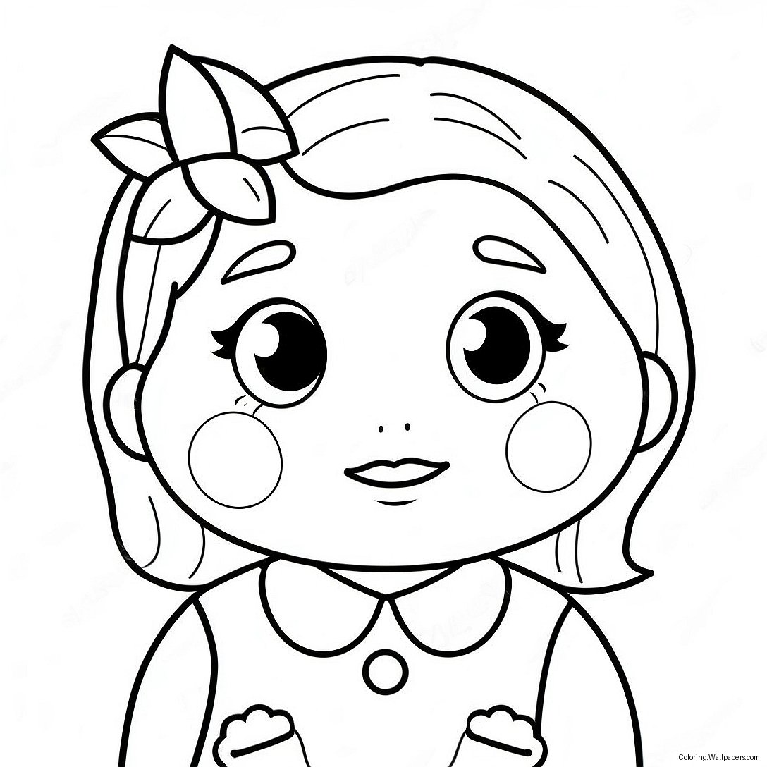 Cute Megan Character Coloring Page 42416