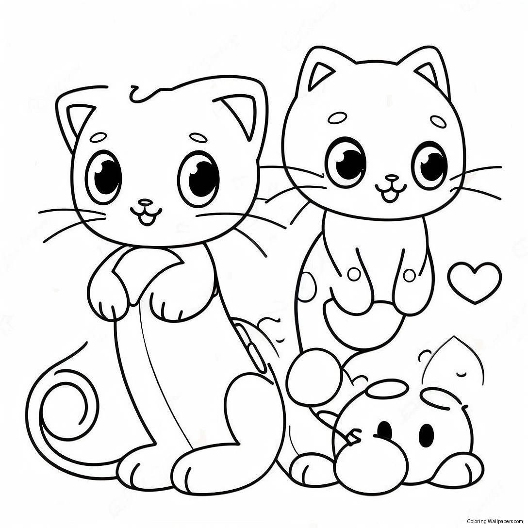 Página Para Colorir De Personagens Mew Mew Fofos 27002