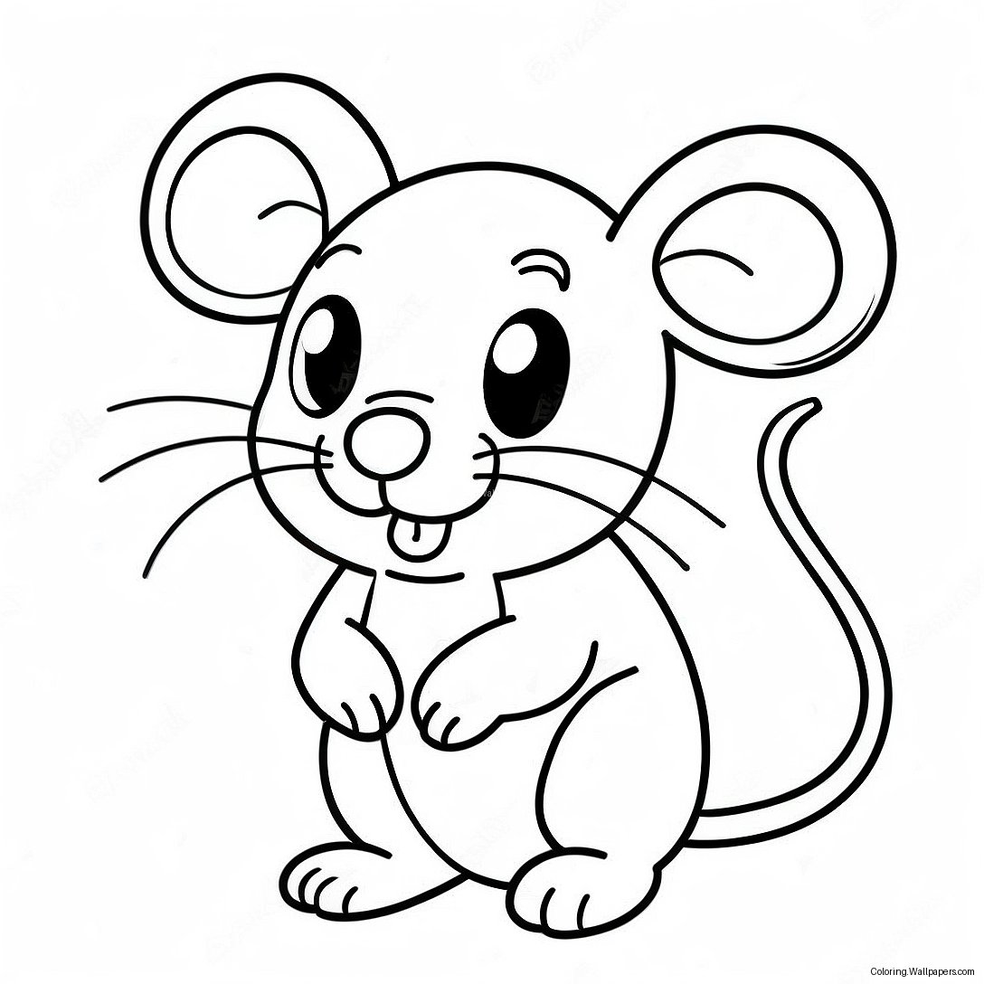 Cute Mouse Coloring Page 20764