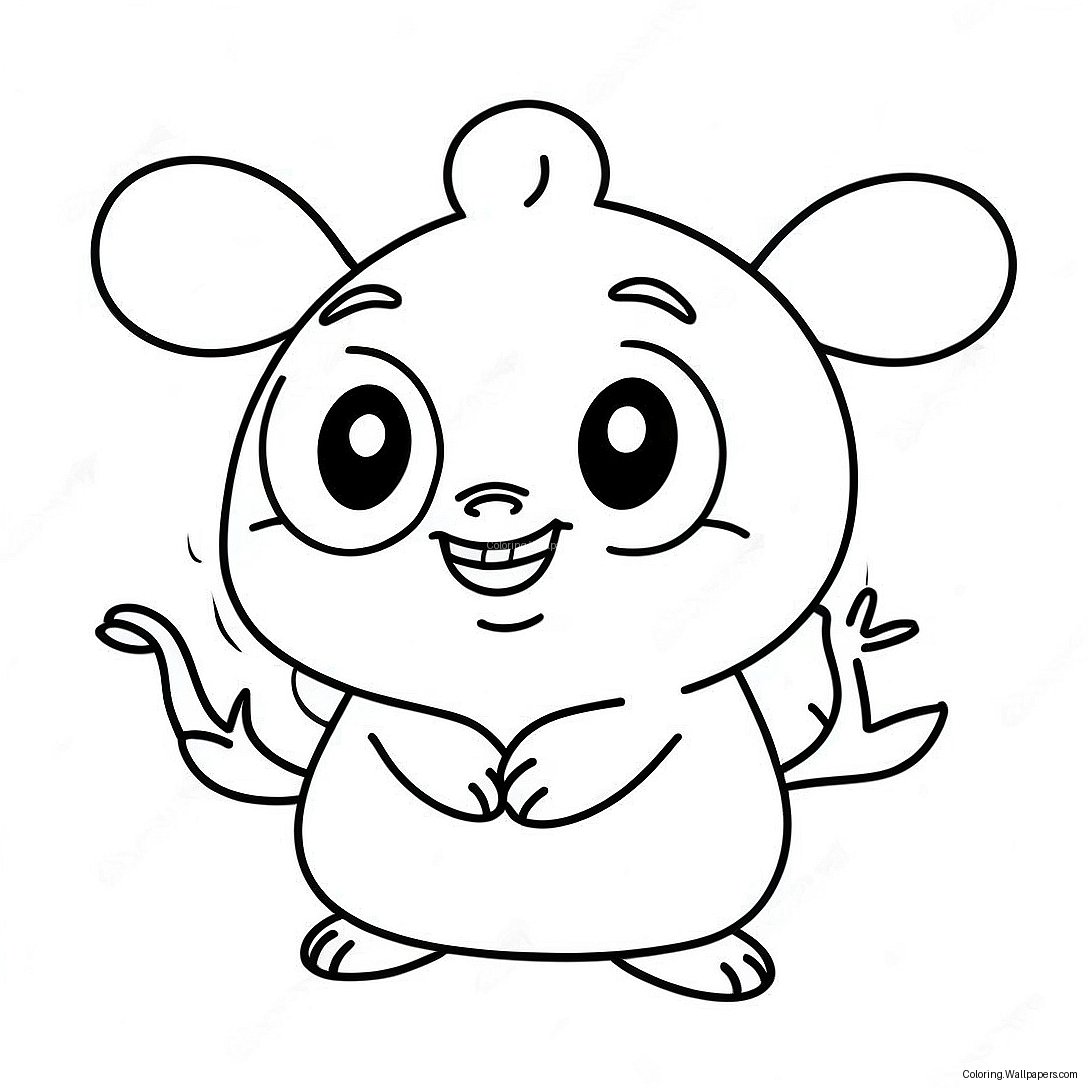 Cute Nab Nab Character Coloring Page 57947