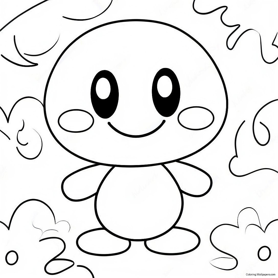 Cute Number 8 With Smiley Face Coloring Page 18370