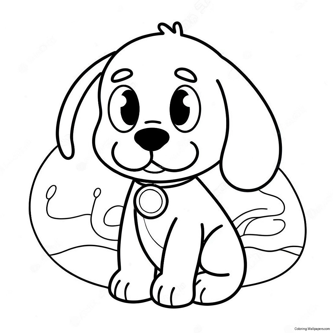 Página Para Colorear De Pluto El Perro Adorable 5743