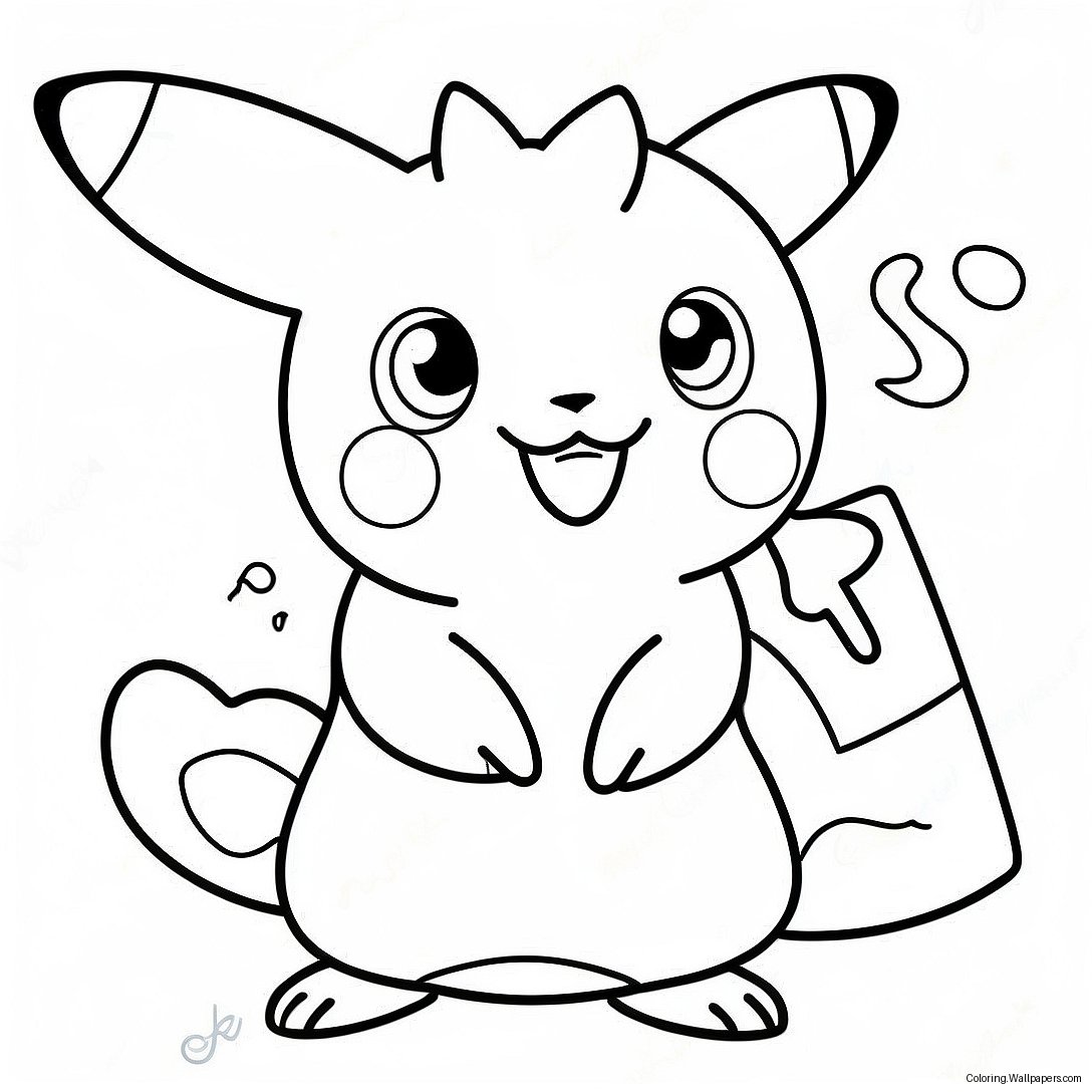 Cute Pokemon Characters Coloring Page 43940