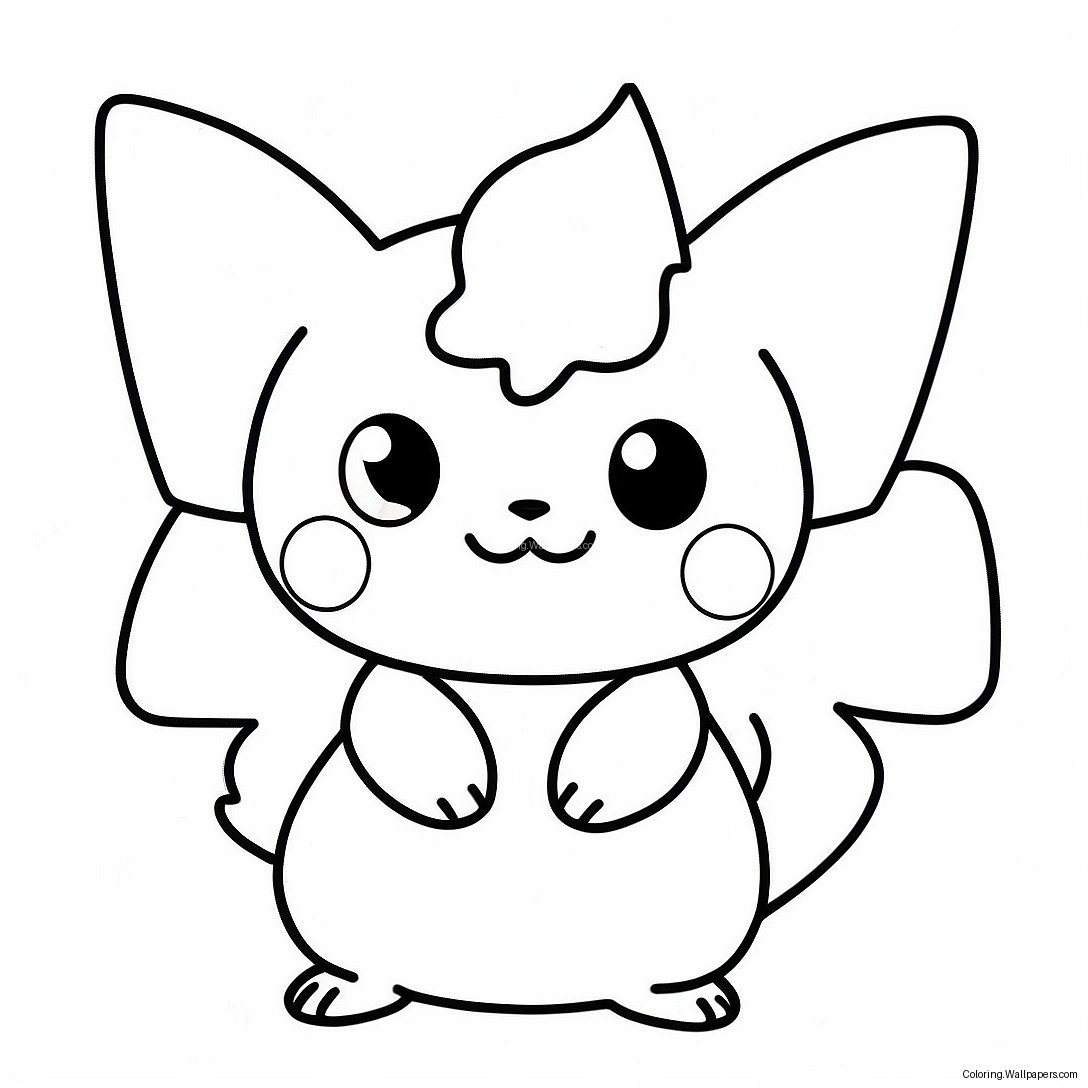 かわいいポケモン ぬりえページ 26834