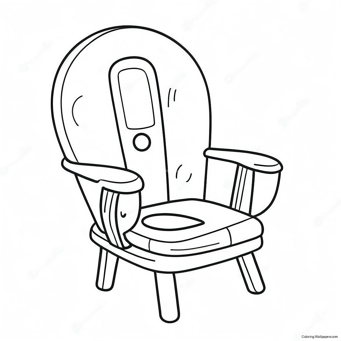 Cute Potty Chair Coloring Page 14538