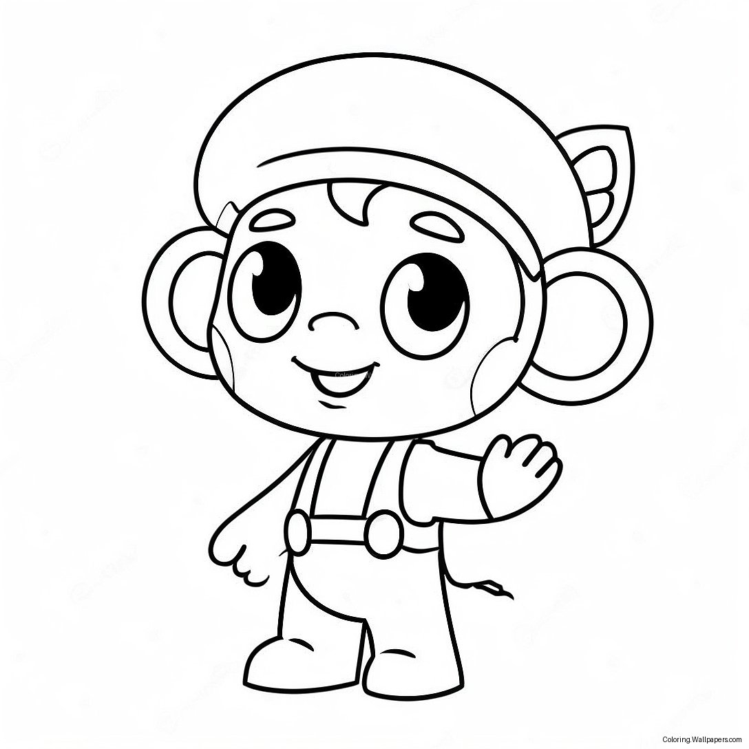 Cute Q Character Coloring Page 31226