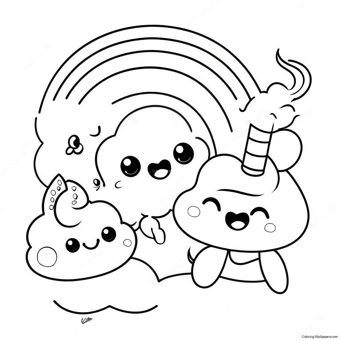 Cute Rainbow Friends Lookies Coloring Page 18627