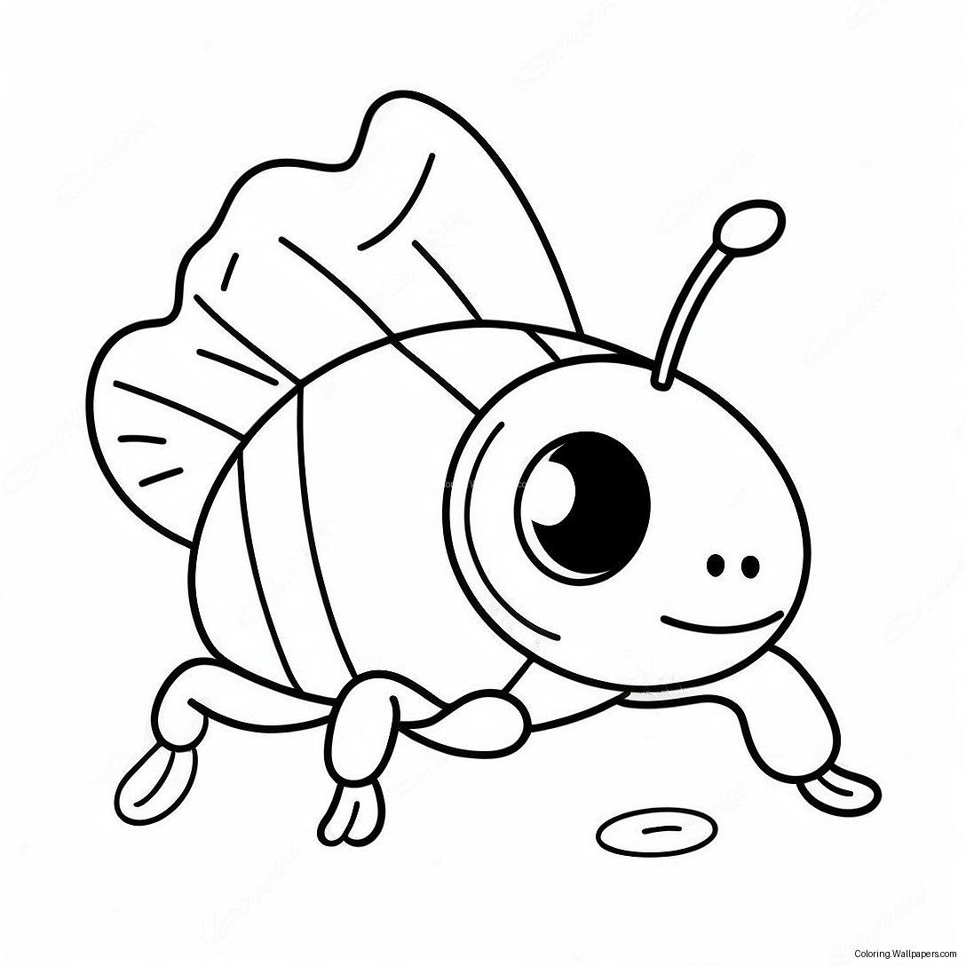 Cute Roly Poly Insect Coloring Page 56582