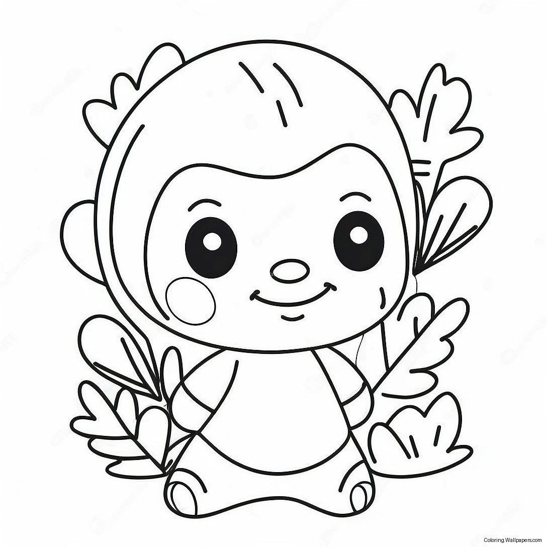 Cute Sans With A Smile Coloring Page 8133