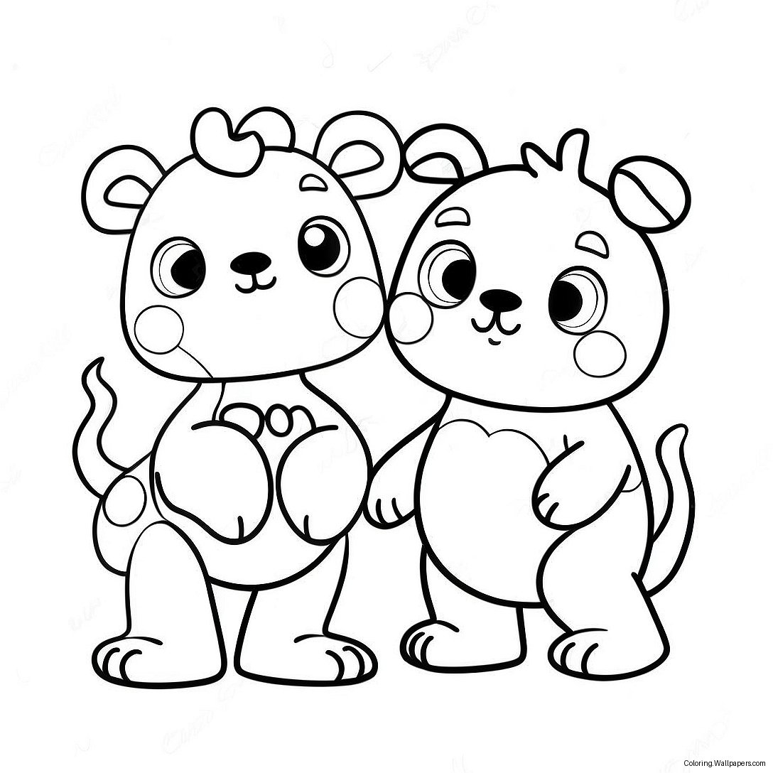 Cute Skzoo Characters Coloring Page 12643