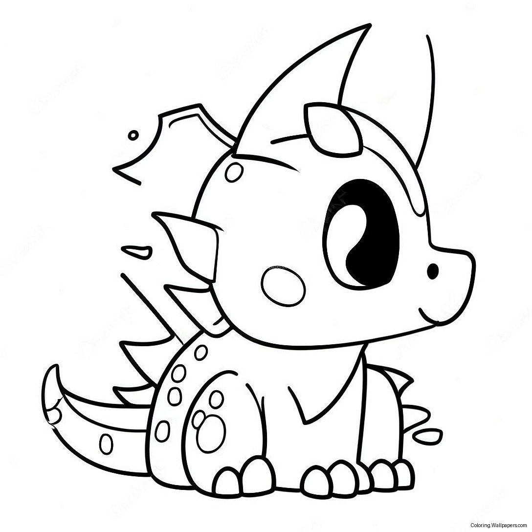 Cute Spike Coloring Page 25753