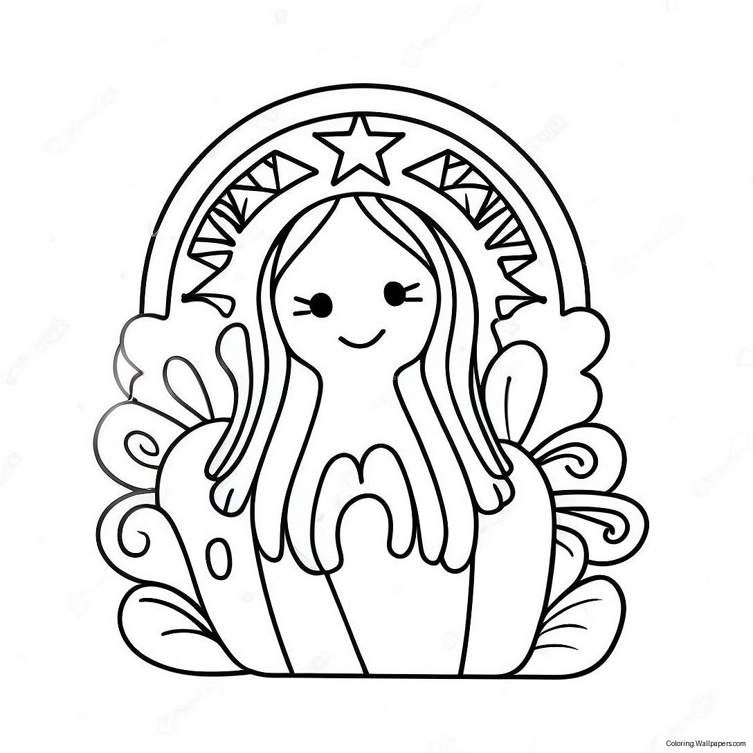 Cute Starbucks Coffee Cup Coloring Page 18468