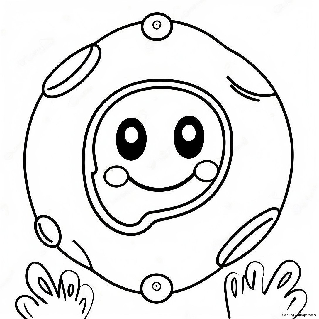 Cute Stop Sign With Smiley Face Coloring Page 6936