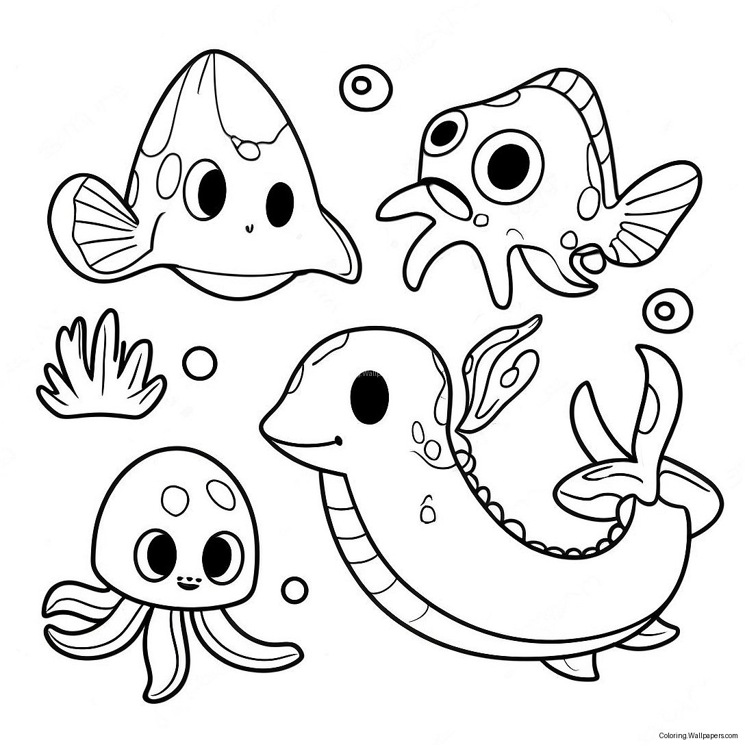 Cute Subnautica Creatures Coloring Page 25881