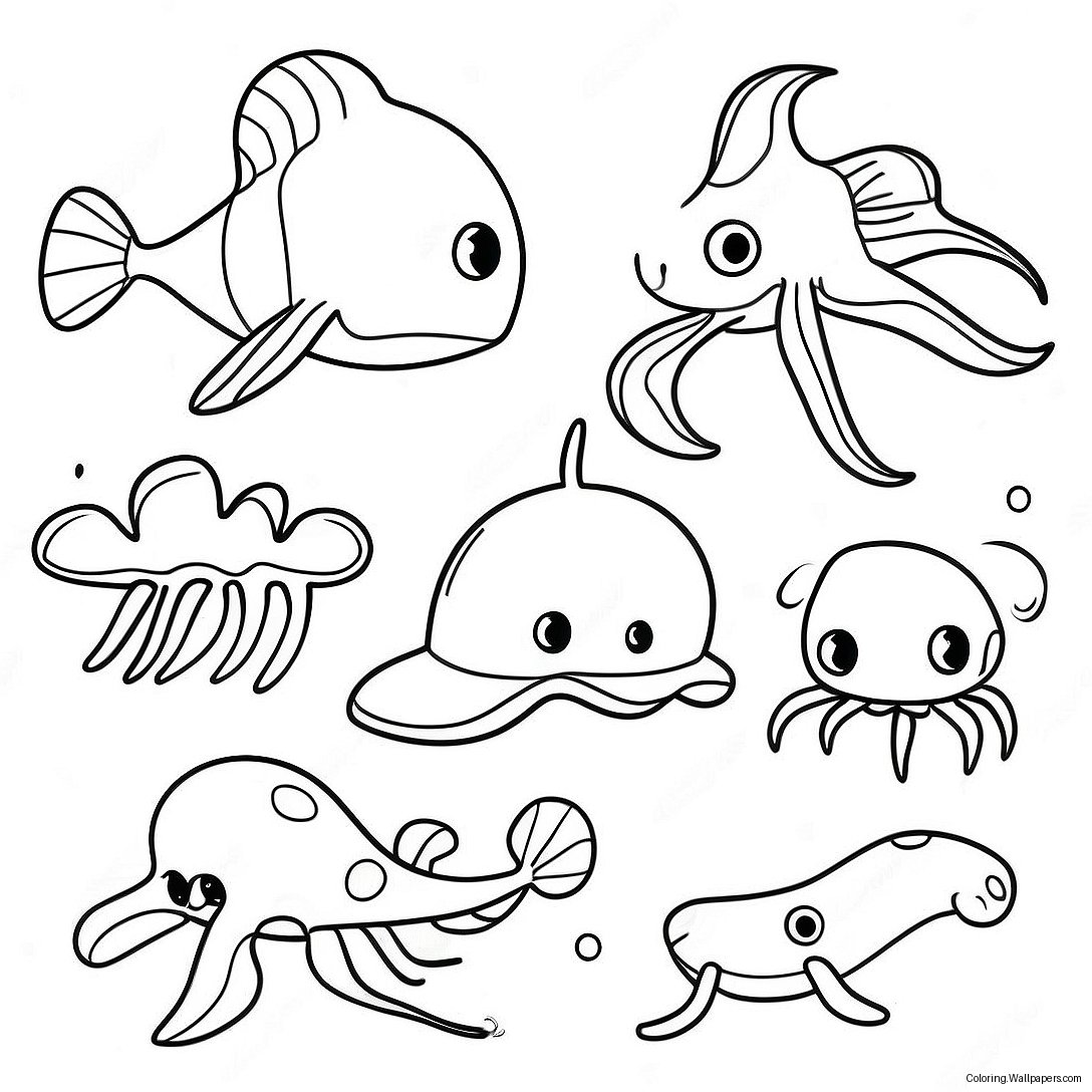 Cute Subnautica Creatures Coloring Page 25882