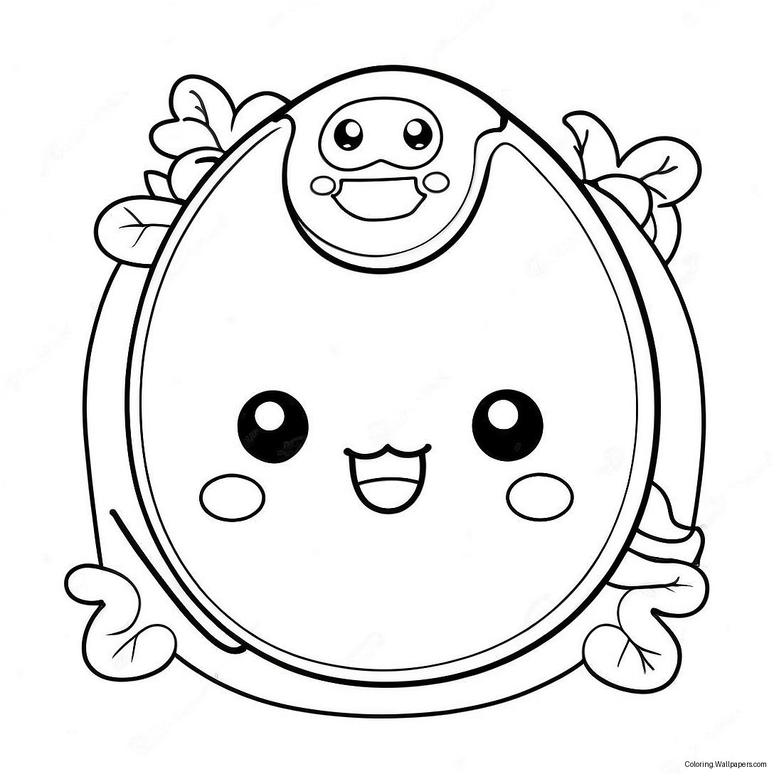 Cute Tamagotchi Characters Coloring Page 21121