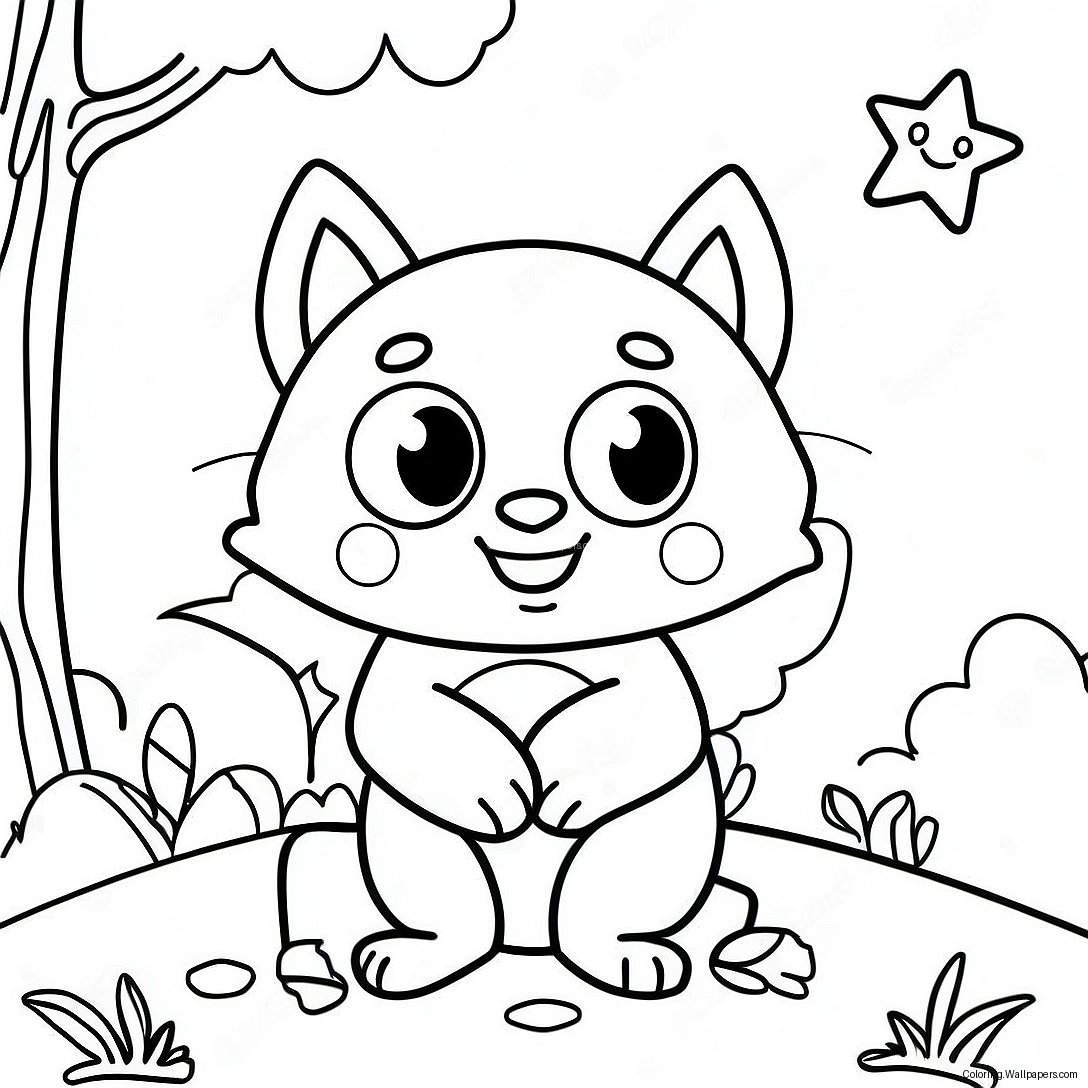 Cute Teenieping Adventure Coloring Page 11486