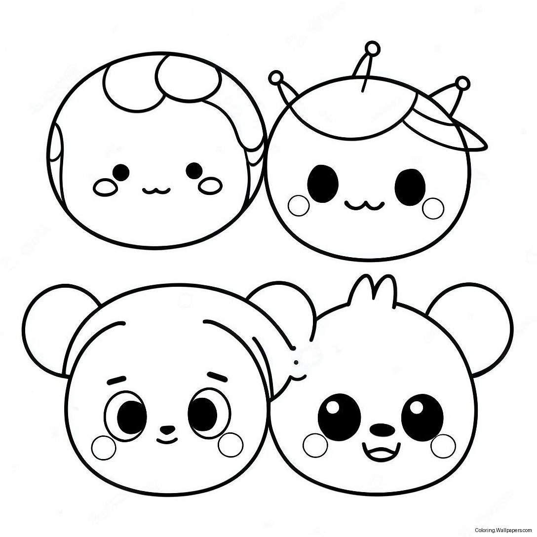 Pagina Da Colorare Personaggi Tsum Tsum Carini 9271