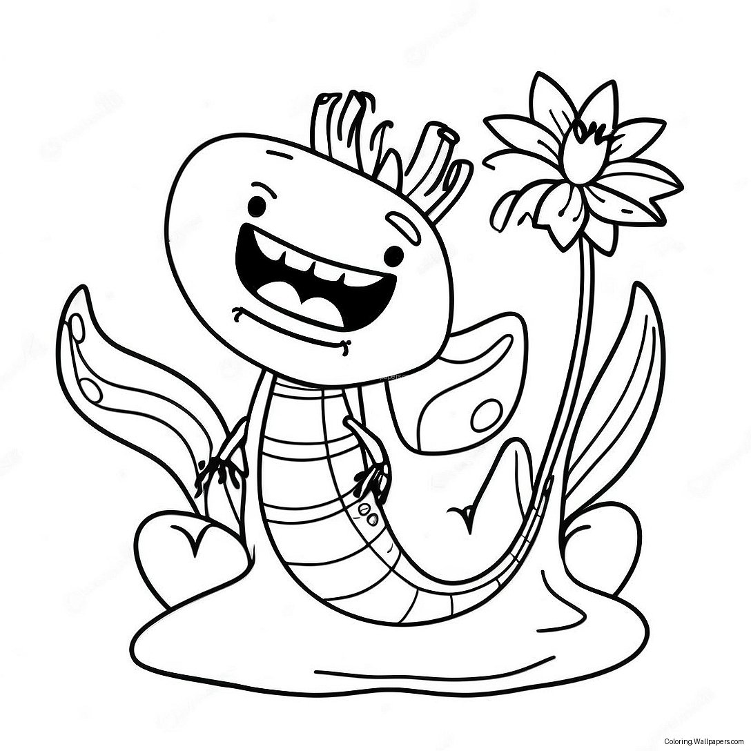 Cute Venus Fly Trap Coloring Page 27595