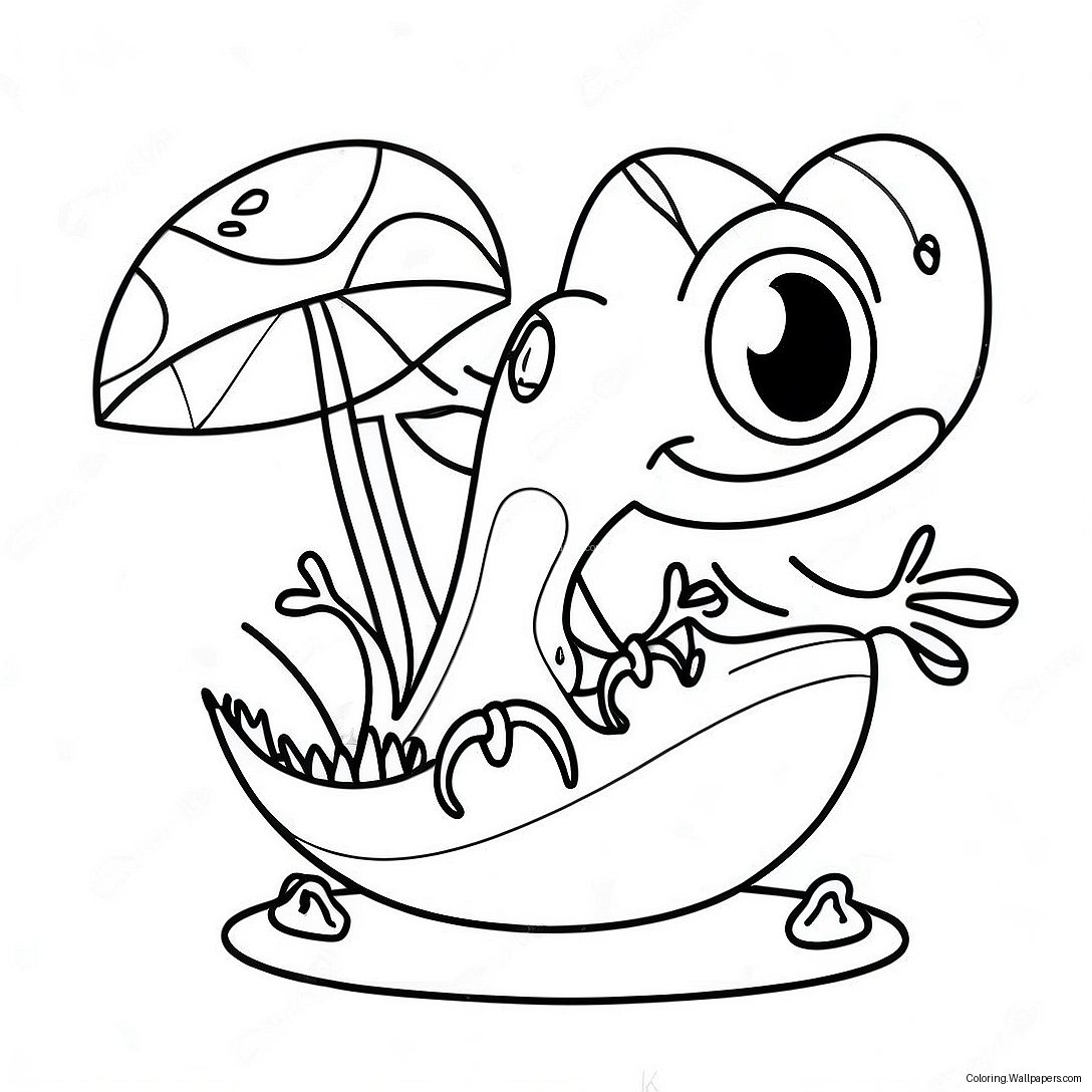 Cute Venus Fly Trap Coloring Page 27596