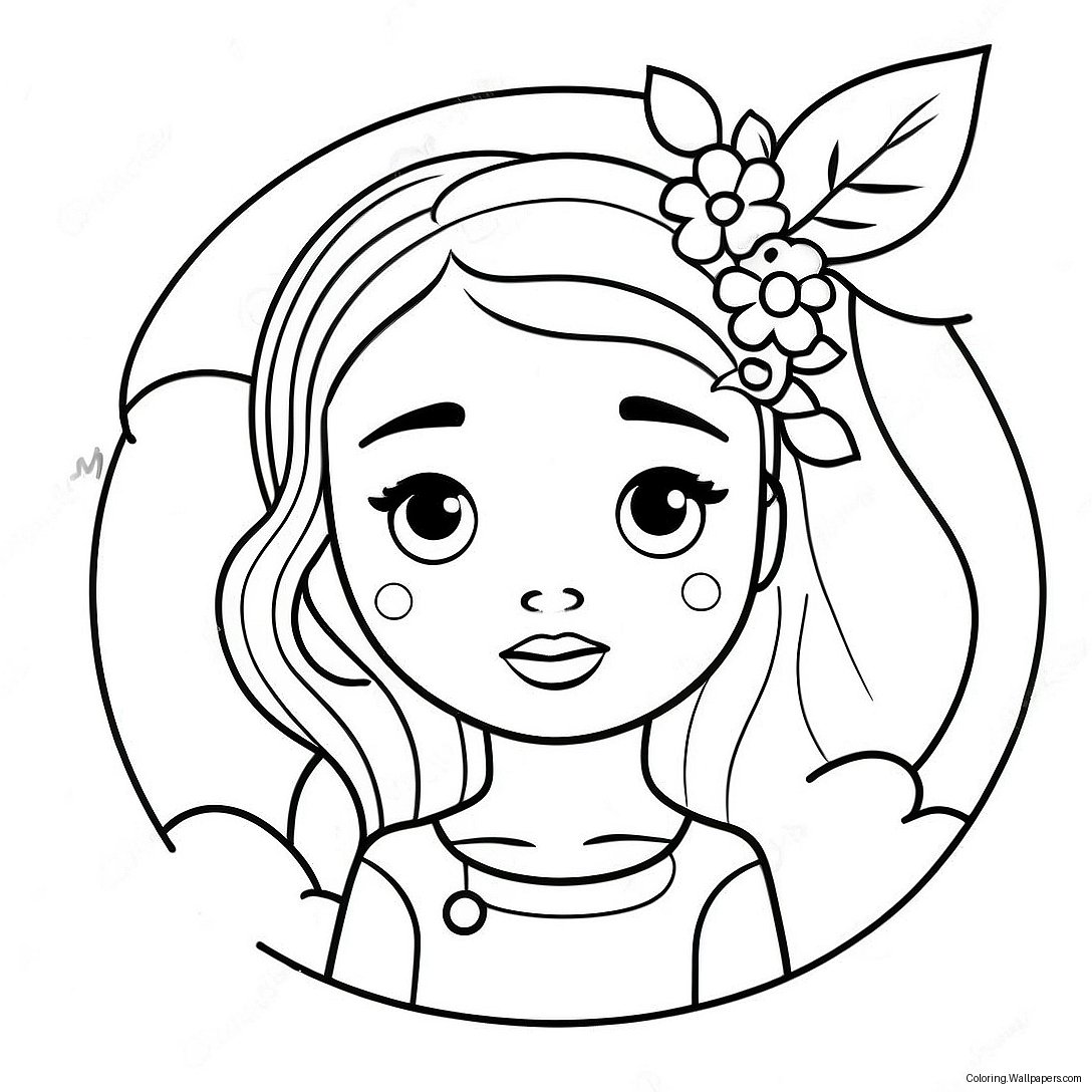 Cute Virgo Girl Coloring Page 23146