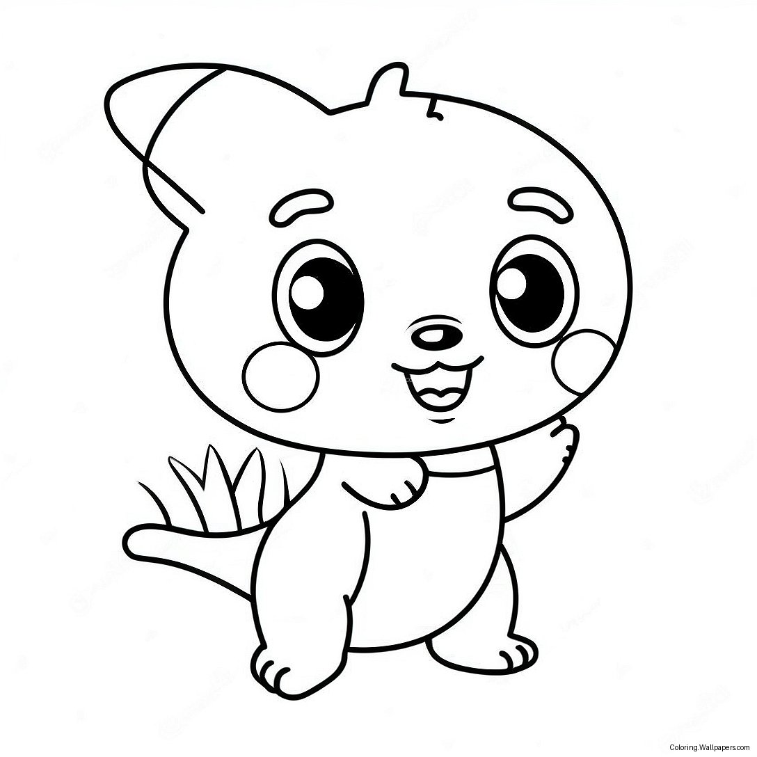 Cute Vivo Character Coloring Page 34349