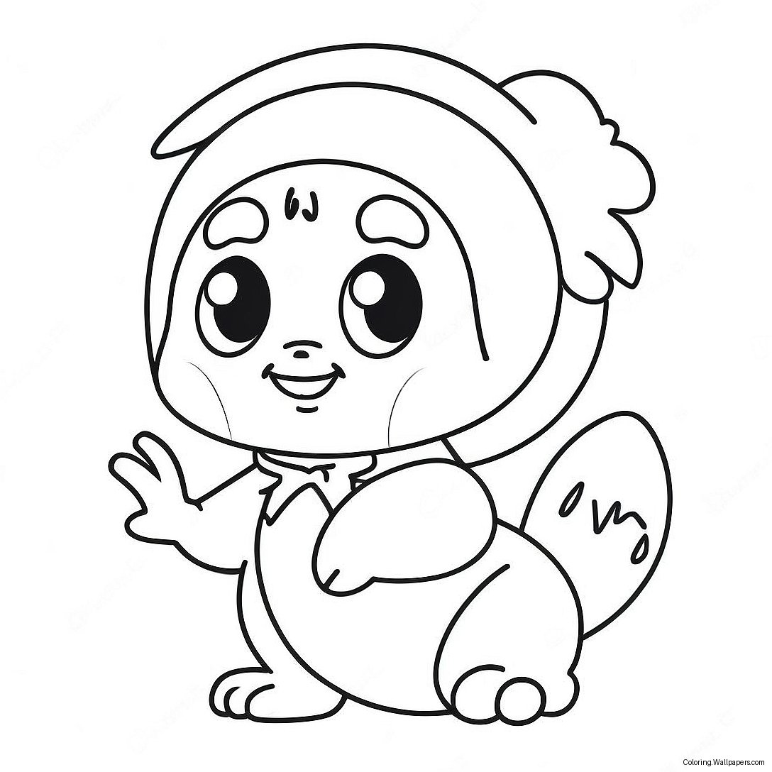 Cute Vosco Character Coloring Page 43729