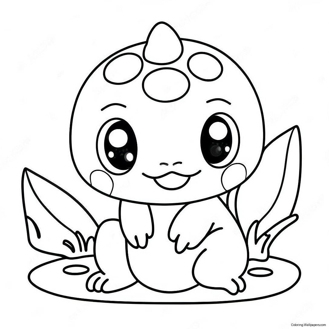 Cute Water Type Pokemon Coloring Page 15539