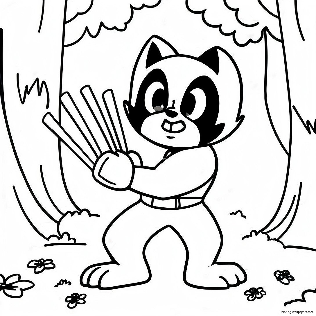 Niedlicher Wolverine Im Wald Ausmalbild 41489