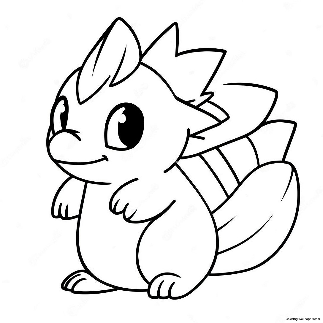 Cyndaquil Cute Coloring Page 51454