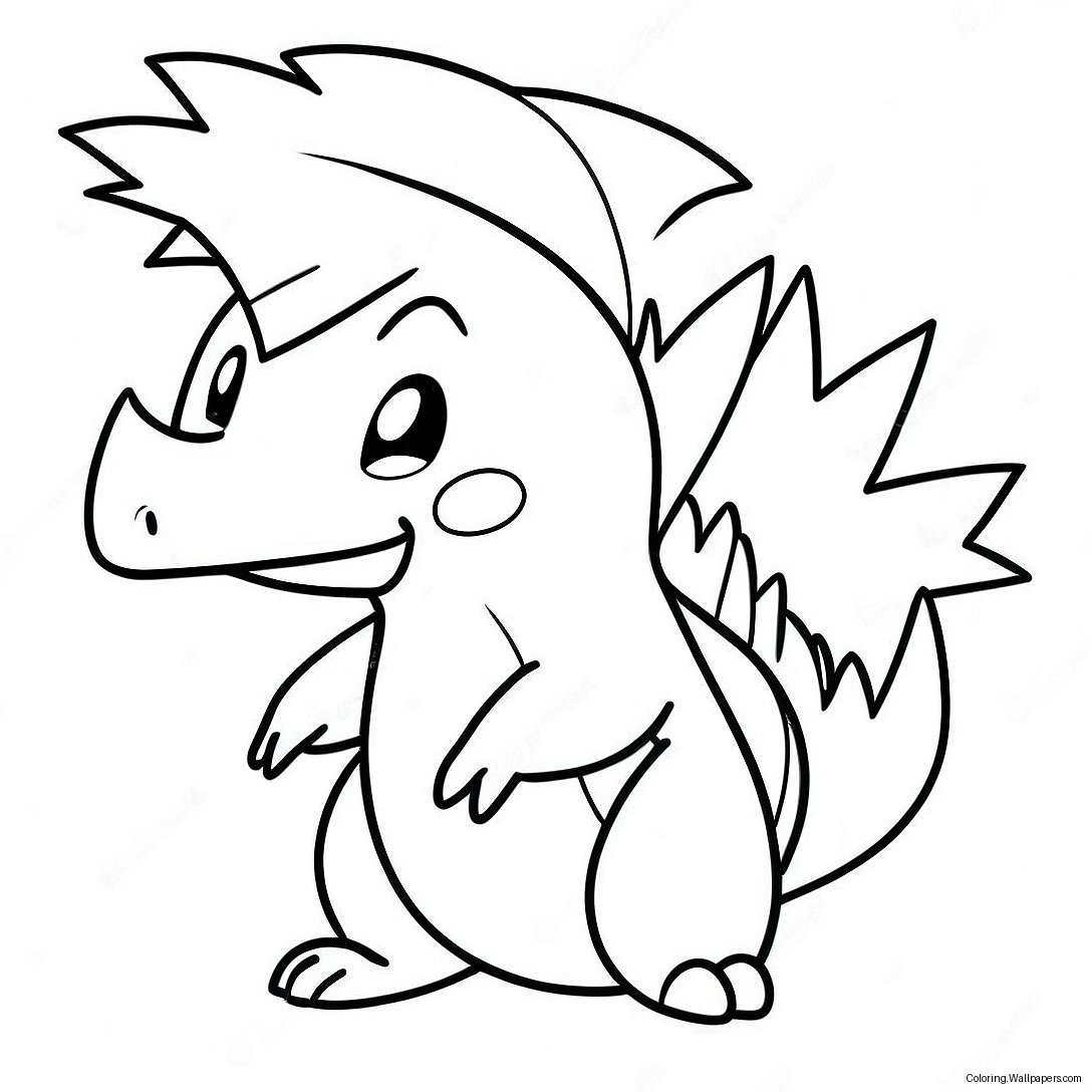 Cyndaquil In Action Coloring Page 51470